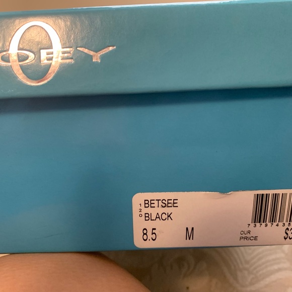 Sateen Black concealed platforms Brand:Joey $27 - Picture 5 of 5